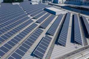 Solar power panel on roof top