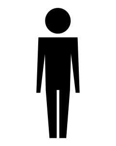 man silhouette isolated icon