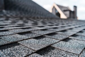 grey shingles on roof